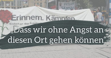 "Dass wir ohne Angst an diesen Ort gehen können" - Protest gegen den Nazitreff in der Kamenzer Straße 10/12 in Leipzig
